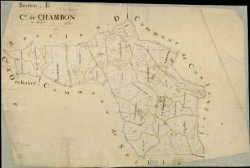 1 vue  - Chambon-sur-Cisse : plans du cadastre napoléonien. Section E (ouvre la visionneuse)
