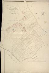 1 vue  - Champigny-en-Beauce : plans du cadastre napoléonien. Section G1 dite du bourg (ouvre la visionneuse)
