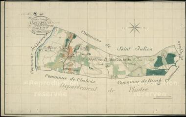 1 vue  - Chapelle-Montmartin (La) : plans du cadastre napoléonien. Tableau d\'assemblage (ouvre la visionneuse)