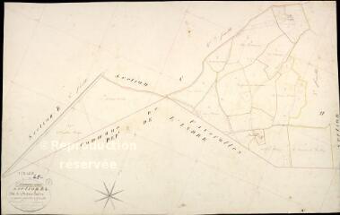 1 vue  - Châteauvieux : plans du cadastre napoléonien. Section B4 dite de château-landon (ouvre la visionneuse)