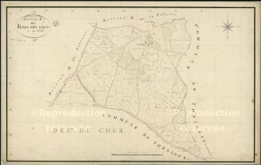 1 vue  - Chatres-sur-Cher : plans du cadastre napoléonien. Section C dite des Fonds d\'en haut (ouvre la visionneuse)