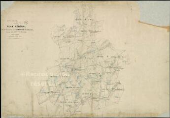 1 vue  - Chaumont-sur-Tharonne : plans du cadastre napoléonien. Tableau d\'assemblage (ouvre la visionneuse)