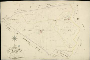 1 vue  - Chaumont-sur-Tharonne : plans du cadastre napoléonien. Section G1 dite du grand Vaullier (ouvre la visionneuse)