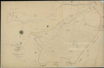 1 vue  - Chaumont-sur-Tharonne : plans du cadastre napoléonien. Section H2 dite de Bouchetault (ouvre la visionneuse)