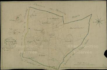 1 vue  - Chauvigny-du-Perche : plans du cadastre napoléonien. Section B dite de la beauchère (ouvre la visionneuse)