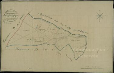 1 vue  - Chauvigny-du-Perche : plans du cadastre napoléonien. Section C dite de la Dordière (ouvre la visionneuse)