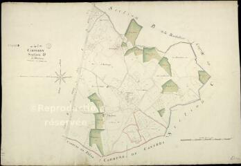1 vue  - Cheverny : plans du cadastre napoléonien. Section D dite de blutenne (ouvre la visionneuse)