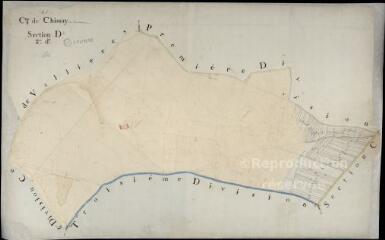 1 vue  - Chissay-en-Touraine : plans du cadastre napoléonien. Section D2 (ouvre la visionneuse)