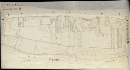 1 vue  - Chissay-en-Touraine : plans du cadastre napoléonien. Section E (ouvre la visionneuse)