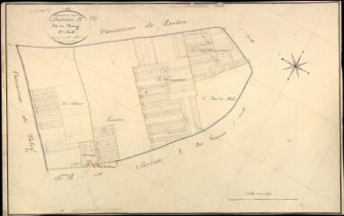 1 vue  - Concriers : plans du cadastre napoléonien. Section B2 dite du Bourg (ouvre la visionneuse)