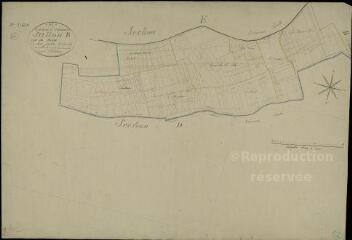 1 vue  - Coulommiers-la-Tour : plans du cadastre napoléonien. Section B2 dite du Bourg (ouvre la visionneuse)