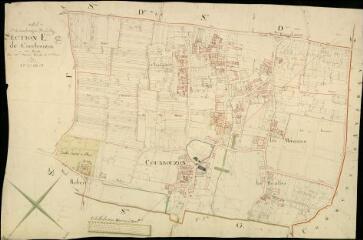 1 vue  - Courbouzon : plans du cadastre napoléonien. Section E dite de Courbouzon (ouvre la visionneuse)