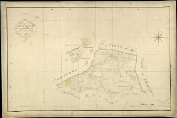 1 vue Crouy-sur-Cosson : plans du cadastre napoléonien. Section B1 dite de la cordellerie