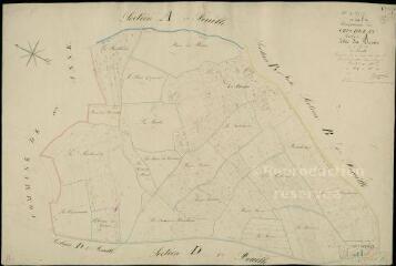1 vue  - Crucheray : plans du cadastre napoléonien. Section A1 dite du Plessis (ouvre la visionneuse)