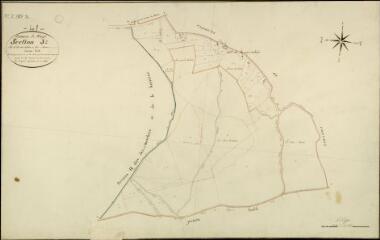 1 vue  - Feings : plans du cadastre napoléonien. Section J2 dite de la rue de salais et des bois (ouvre la visionneuse)