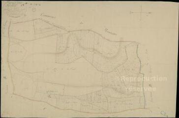 1 vue  - Fontaine-les-Coteaux : plans du cadastre napoléonien. Section C2 dite de la Huloterie (ouvre la visionneuse)