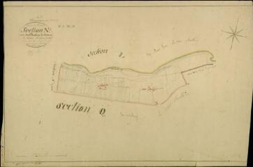 1 vue  - Huisseau-sur-Cosson : plans du cadastre napoléonien. Section N1 dite du château de Croteau (ouvre la visionneuse)