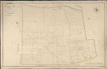 1 vue  - Josnes : plans du cadastre napoléonien. Section B2 dite de la borde (ouvre la visionneuse)