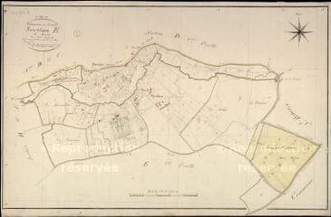 1 vue  - Landes-le-Gaulois : plans du cadastre napoléonien. Section E1 dite de moulins (ouvre la visionneuse)