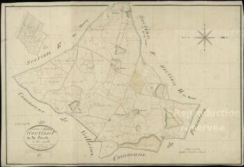 1 vue  - Lanthenay : plans du cadastre napoléonien. Section I dite de la Lande (ouvre la visionneuse)