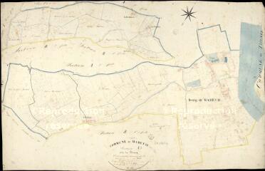 1 vue  - Mareuil-sur-Cher : plans du cadastre napoléonien. Section A3 dite du bourg (ouvre la visionneuse)