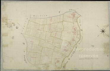 1 vue  - Mer : plans du cadastre napoléonien. Section Q2 dite de la ville (ouvre la visionneuse)