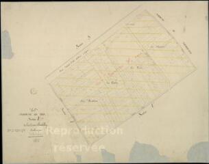 1 vue  - Mer : plans du cadastre napoléonien. Section T dite de la croix d\'herbilly (ouvre la visionneuse)