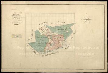 1 vue  - Mont-Près-Chambord : plans du cadastre napoléonien. Tableau d\'assemblage (ouvre la visionneuse)