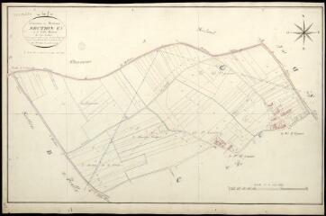 1 vue  - Monteaux : plans du cadastre napoléonien. Section C1 dite de la vallée monteaux (ouvre la visionneuse)