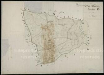 1 vue  - Monthou-sur-Cher : plans du cadastre napoléonien. Section D3 (ouvre la visionneuse)