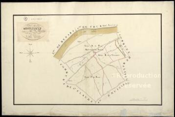1 vue  - Montlivault : plans du cadastre napoléonien. Tableau d\'assemblage (ouvre la visionneuse)