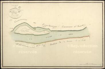 1 vue  - Nouan-sur-Loire : plans du cadastre napoléonien. Section H dite de l\'isle (ouvre la visionneuse)