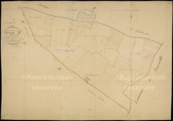 1 vue  - Ouzouer-le-Doyen : plans du cadastre napoléonien. Section B1 dite de bouillonville (ouvre la visionneuse)