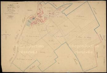 1 vue  - Prénouvellon : plans du cadastre napoléonien. Section A3 dite du bourg (ouvre la visionneuse)
