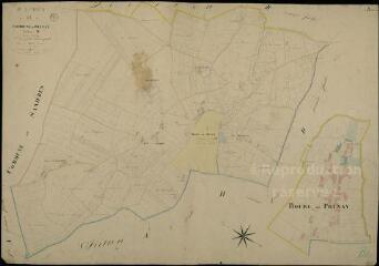 1 vue  - Prunay-Cassereau : plans du cadastre napoléonien. Section B2 dite du bourg (ouvre la visionneuse)