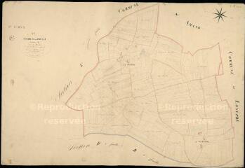 1 vue  - Prunay-Cassereau : plans du cadastre napoléonien. Section C2 dite de la morlière (ouvre la visionneuse)