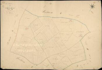 1 vue  - Prunay-Cassereau : plans du cadastre napoléonien. Section H1 dite de glatigny (ouvre la visionneuse)