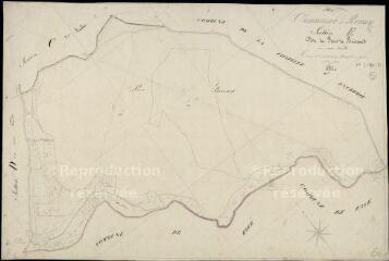 1 vue  - Renay : plans du cadastre napoléonien. Section E dite du bois de briscard (ouvre la visionneuse)