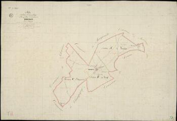 1 vue  - Rhodon : plans du cadastre napoléonien. Tableau d\'assemblage (ouvre la visionneuse)