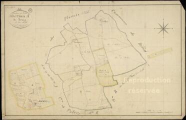 1 vue  - Roches : plans du cadastre napoléonien. Section A dite du bourg (ouvre la visionneuse)