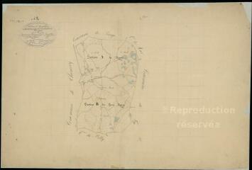 1 vue  - Rougeou : plans du cadastre napoléonien. Tableau d\'assemblage (ouvre la visionneuse)