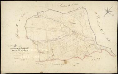 1 vue  - Saint-Aignan : plans du cadastre napoléonien. Section D4 dite de la poterie (ouvre la visionneuse)