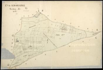 1 vue  - Saint-Bohaire : plans du cadastre napoléonien. Section D1 (ouvre la visionneuse)