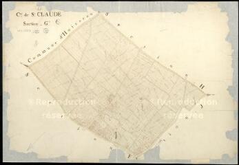 1 vue  - Saint-Claude-de-Diray : plans du cadastre napoléonien. Section G (ouvre la visionneuse)