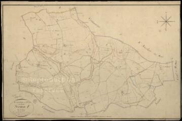 1 vue  - Saint-Cyr-du-Gault : plans du cadastre napoléonien. Section F dite des bois (ouvre la visionneuse)