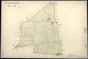 1 vue  - Saint-Denis-sur-Loire : plans du cadastre napoléonien. Section B (ouvre la visionneuse)