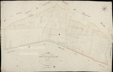 1 vue  - Saint-Firmin-des-Près : plans du cadastre napoléonien. Section B3 dite de haie de champs et la varenne (ouvre la visionneuse)