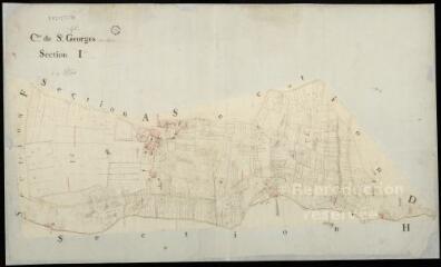 1 vue  - Saint-Georges-sur-Cher : plans du cadastre napoléonien. Section I (ouvre la visionneuse)