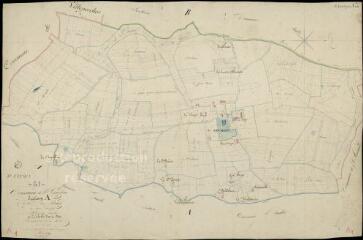 1 vue  - Saint-Gourgon : plans du cadastre napoléonien. Section A1 dite du bourg (ouvre la visionneuse)