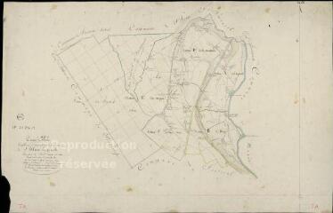 1 vue  - Saint-Hilaire-la-Gravelle : plans du cadastre napoléonien. Tableau d\'assemblage (ouvre la visionneuse)